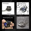 Car Turbo Cigarette Lighter USB Rechargeable Windproof Flameless Arc Lighter Keychain
