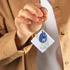 6pcs/set DIY Diamond Painting Chocolate Bean Keychains Kit