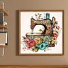 Sewing Machine - 14CT Cross Stitch - 40*40cm