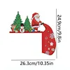 (US Local)DIY Xmas Diamond Art Door Frame Decoration Door Corner Pendants for Feiend Gifts