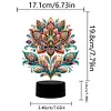 Gorgeous Flower Diamond Painting Night Light 5D DIY Diamond Painting Lamp (Flower B)