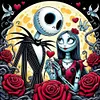 (Multi-Style) Jack And Sally-11CT Stamped Cross Stitch 40*40cm/15.75*15.75in