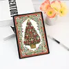(US Local)Christmas Tree Special Shaped Diamond Painting Journal Notebook for Adults