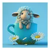 Diamond Painting-DIY Full Round Drill Sheep