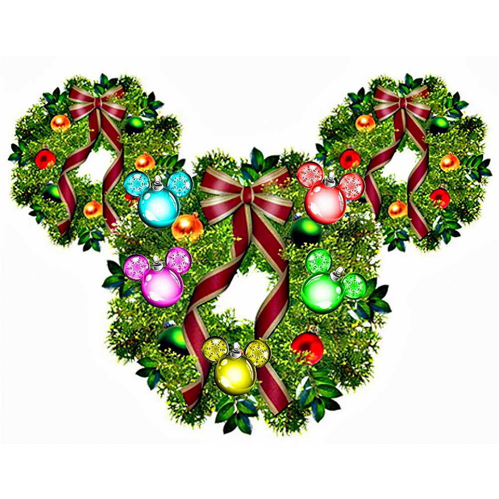 (Counted/Stamped) 11CT Christmas Wreath - Cross Stitch 50*40cm/19.69*15.75in