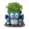 Swing Owl Resin Hanging Planter Cute Creative Vase Gift for Women Mother Teacher