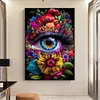 Eye Of  The Flower - Round Drill Diamond Painting - 50*70CM - Large Size