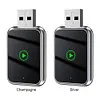 2 in 1 Wireless CarPlay Android Auto Adapter Plug & Play for Factory Wired Cars