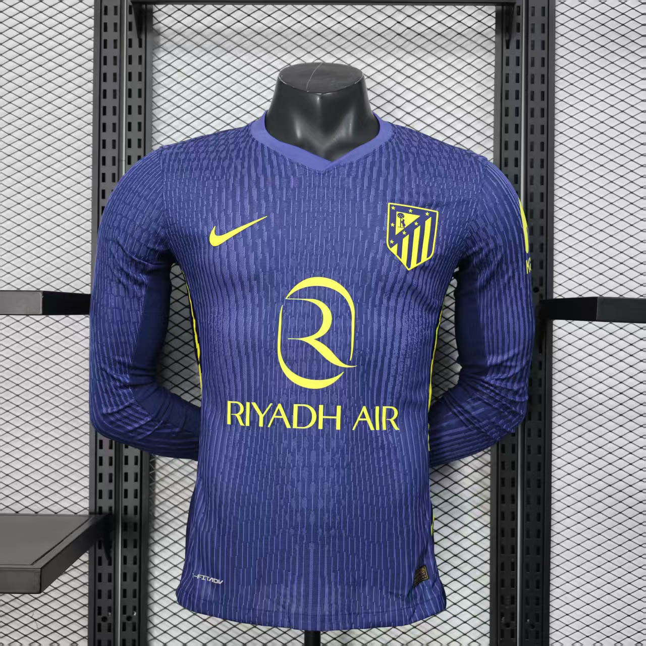 2025-2026 Long Sleeve Player Version Atletico Madrid Away Football Shirt 1:1 Thai Quality Maxi Kit