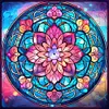 Mandala Glass Painting - Paint By Numbers Acrylic Painting 40*40cm