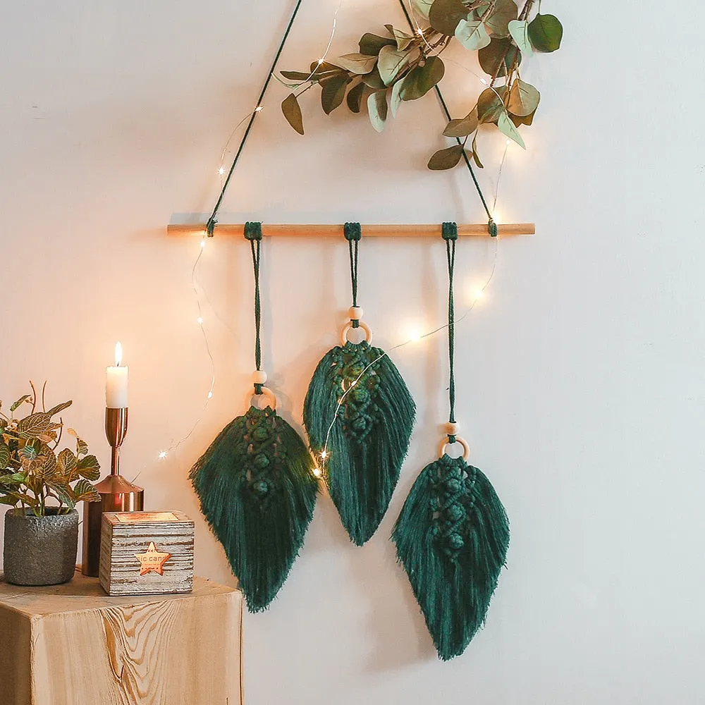 Macrame Wall Hanging Boho Home Decor Macrame Dream Catcher Christmas Room Decoration Living Room Bedroom Decor Wedding Party