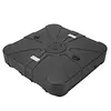 [US Local Warehouse] Patio Umbrella Base 286lbs Capacity Square Market Stand with 4 Lockable Wheels