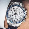 Rolex Seltenes Zenith Daytona Pav&eacute;-Diamant-Zifferblatt-Saphir-New