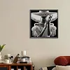 Elegant Hat Lady - Partial Special Shaped Diamond Painting 30*30cm