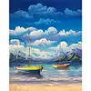 Beach Spray-Paint By Numbers Acrylic Painting 40*50CM
