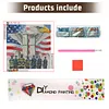 Diamond Painting -DIY Round Drill 911 Eagle guard the Twin Towers(40*40CM)