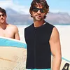 Men Wetsuit Top 3mm Neoprene Wetsuit Vest Elastic Swim Vest for Swimming Diving