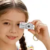 Thumb Camera with Long Battery Life Mini Camera Keychain Bag Charms with 1.47In IPS Screen 1440p 2K for Beginners Teens and Adults