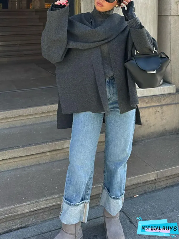 Long Sleeve Casual Sweater Tops