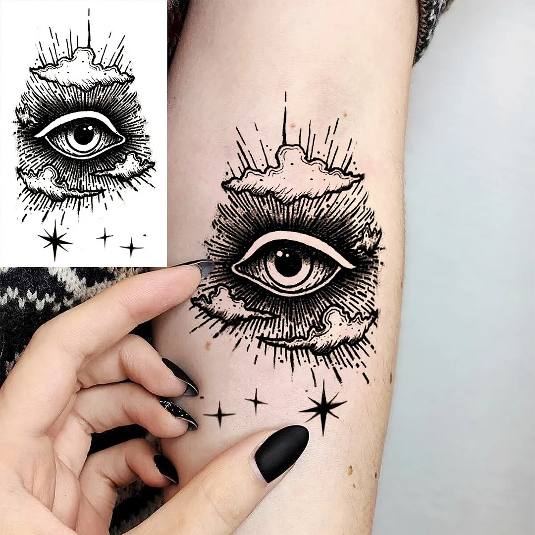 3D Realistic Wings Letters Temporary Tattoos For Women Men Quotes Thorns Dragon Fake Tattoo Fashion Waterproof Tatoos Sticker