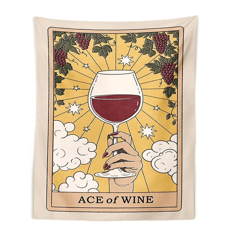 Tarot Cat Paws Tapestry Wall Hanging Tarot Bohemian Witchcraft Decoration Home Decoration Hippie Mattress Girls Dorm Room Decor