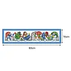 (Big Size) 14CT Snowman Umbrella - Stamped Cross Stitch 68*16cm/26.77*6.3in(Brand)