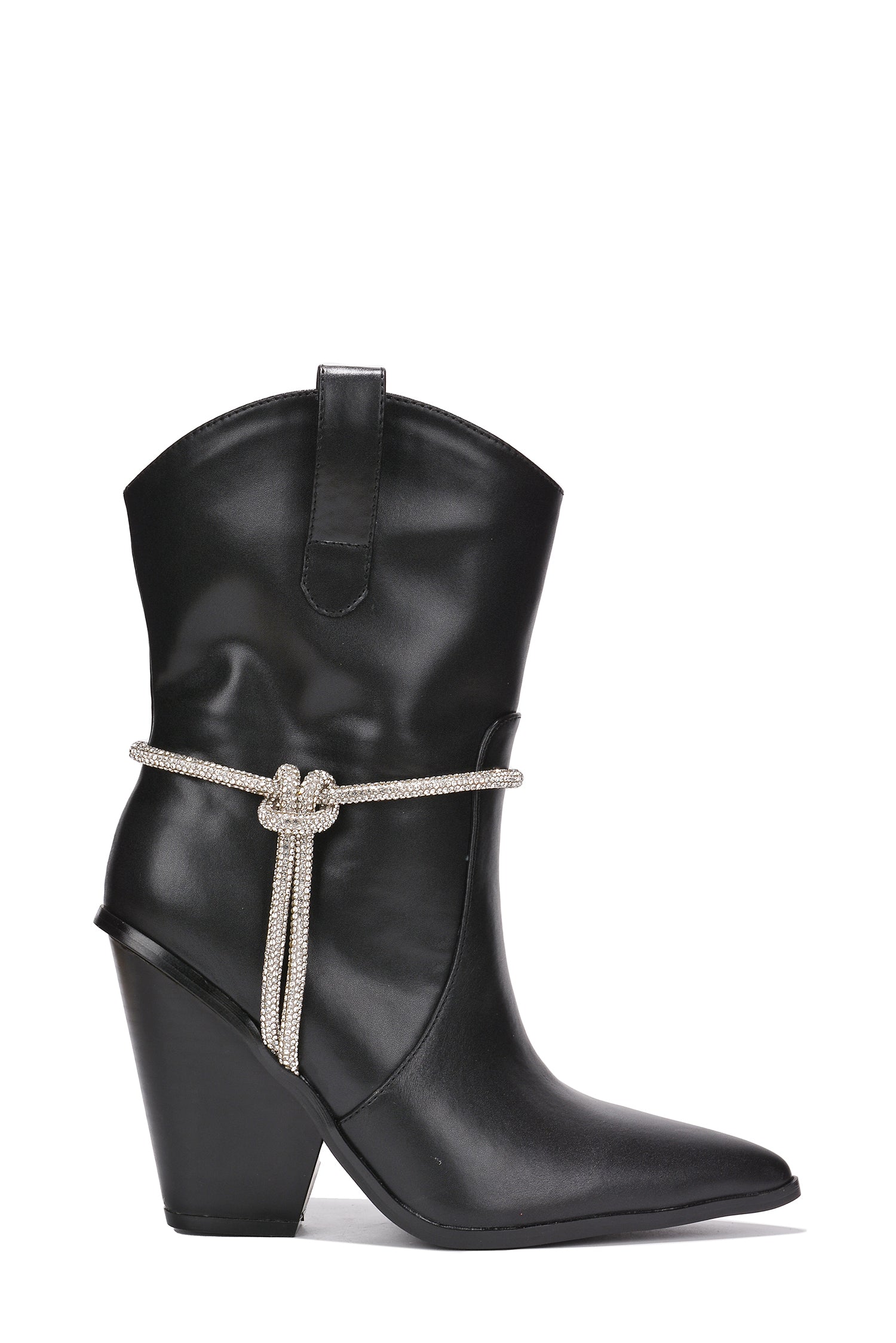 Western Cowboy Boots For Women Pointed Toe Patchwork Embroidery Comfortable Ankle Boots