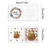 (US Local)12Pcs Month DIY Diamond Painting Greeting Card Birthday Gift for Friend