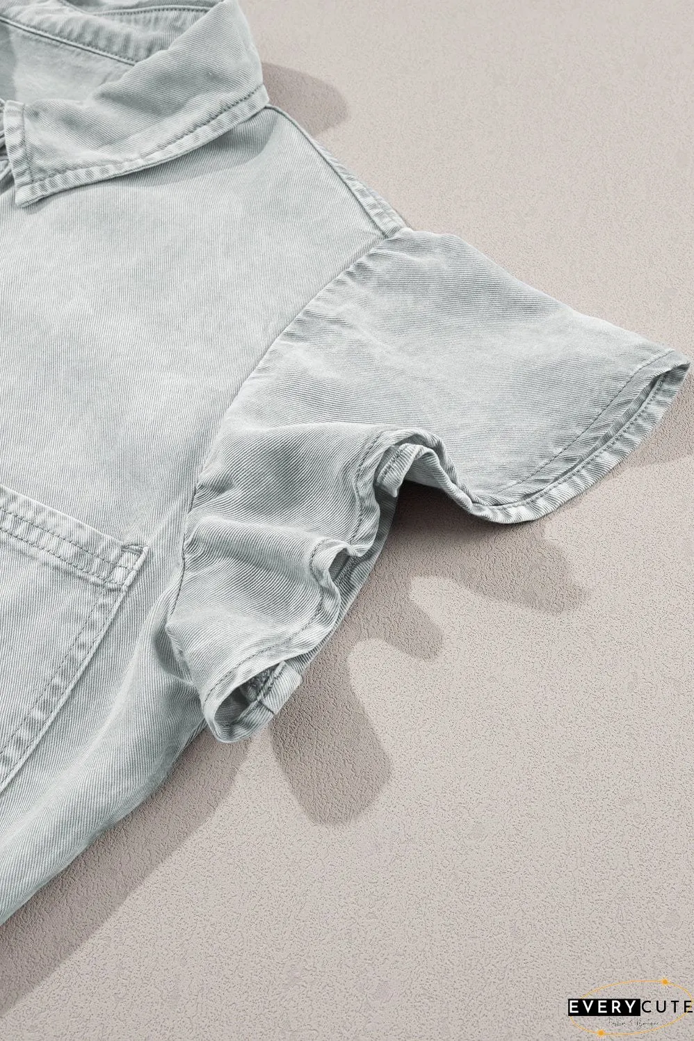 Drop Shoulder Denim Dress