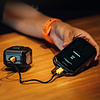 TITAN MAX Road Mountain Bike Hoisting Headlight Riding Light Waterproof Wireless Charging Cicycle Riding Headlight