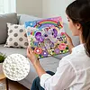 DIY Pearl Painting Baby Elephant for Home Decor with Frame(25x25cm)