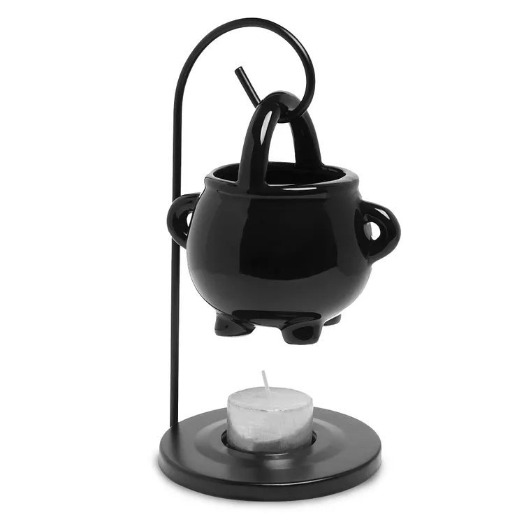 Spooky Halloween Black Warmer Pot 