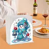 Christmas Acrylic DIY 5D Diamond Art Painting Napkin Holder Set (Snowman)