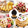 4" Mini Personal Electric Waffle Maker, Hash Browns, French Toast Grilled Cheese, Quesadilla, Brownies, Cookies Breakfast Lunch Maker Machine