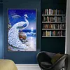(Big Size) White Peacock - 11CT Stamped Cross Stitch 40*65cm/15.75*25.59in