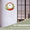 DIY Strawberry Daisy Diamond Clock Art Pendant Home Wall Decoration