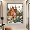【Limited Stock Sale】Bird On Roof-11CT Stamped Cross Stitch 50*65cm/19.69*25.59in(Big Size)