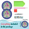 2pcs/set DIY Diamond Painting Special Shape Acrylic Alphabet Coaster Kit