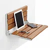 [US Local Warehouse] 17.7inch Bathroom Safety Shower Chair with Back Anti-Slip for Elderly & Disabled