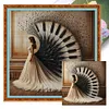 (Multi-Style) Beach Dress Girl-11CT Stamped Cross Stitch 40*40cm/15.75*15.75in