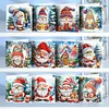 12Pcs DIY Christmas Goblin-Diamond Painting Greeting Card