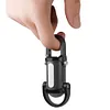COB LED Mini Flashlight Keychain USB Rechargeable Work Light for Camping (Black)