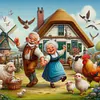 (Multi-Style) Old Couple-11CT Stamped Cross Stitch 40*40cm/15.75*15.75in