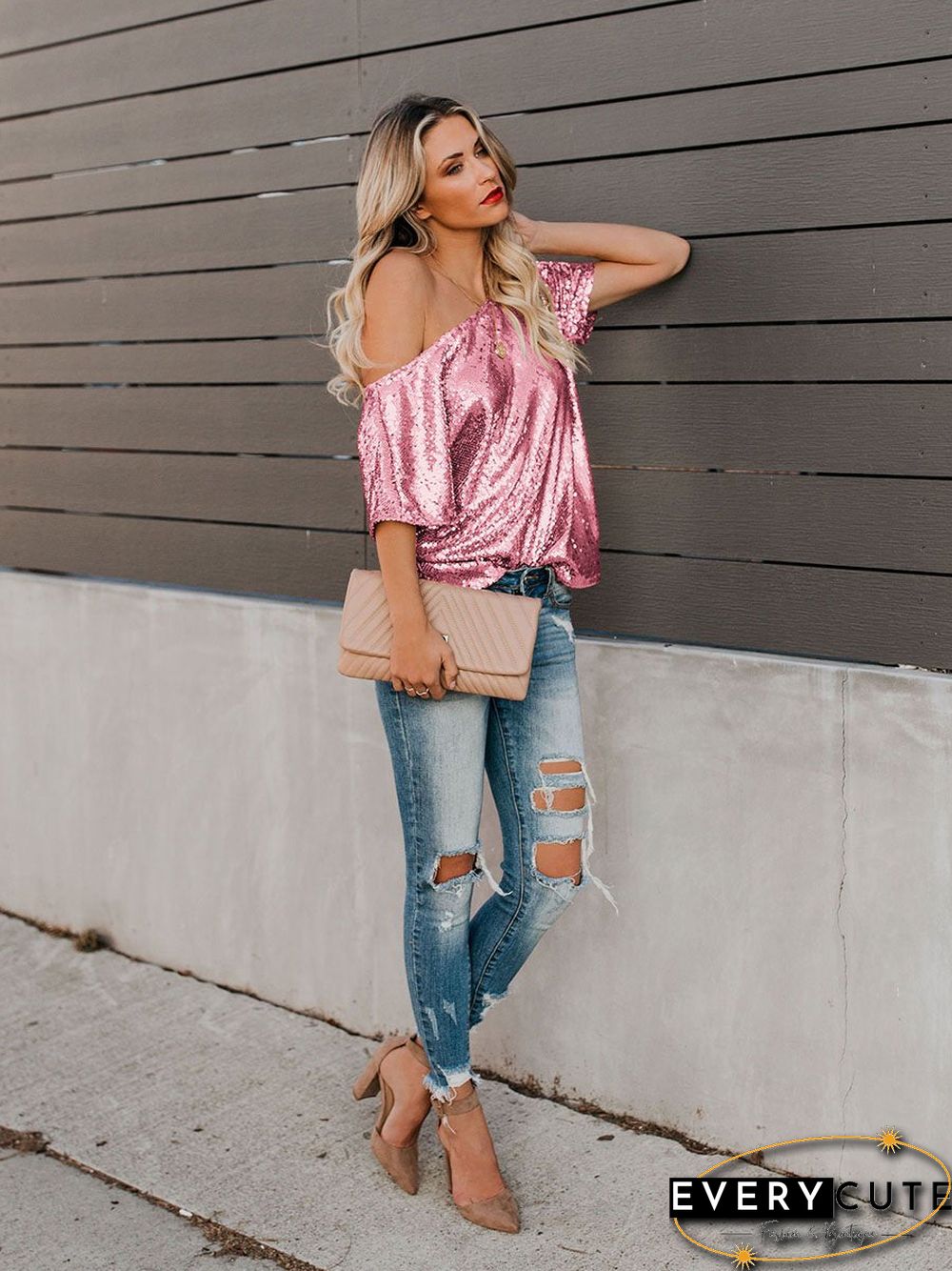 One Step Ahead Sequin Top