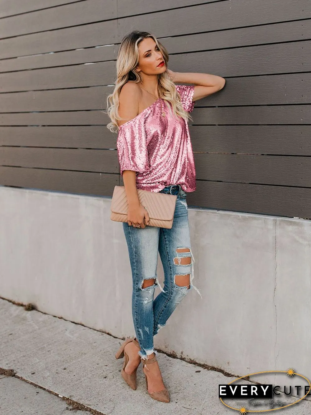 One Step Ahead Sequin Top