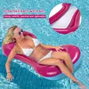 Foldable Inflatable Hammock Back Floating Row Air Bed Swimming Pool Chair