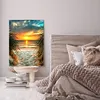 >SALE<Seascape 5D DIY Full Square Diamond Painting Rhinestone Beadwork (F008)