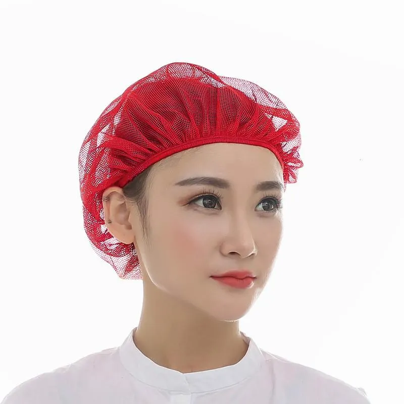 Mesh Chef Hat Reusable Kitchen Restaurant Hotel Bakery Hat Catering Cooking Cap Workshop Cap