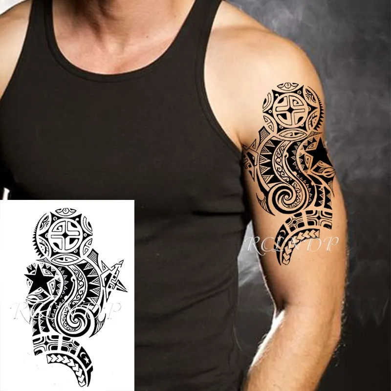 Waterproof Temporary Tattoo Sticker Sexy Thigh Love Sick English Words Gothic Water Transfer Fake Tatto Flash Tatoo for Women