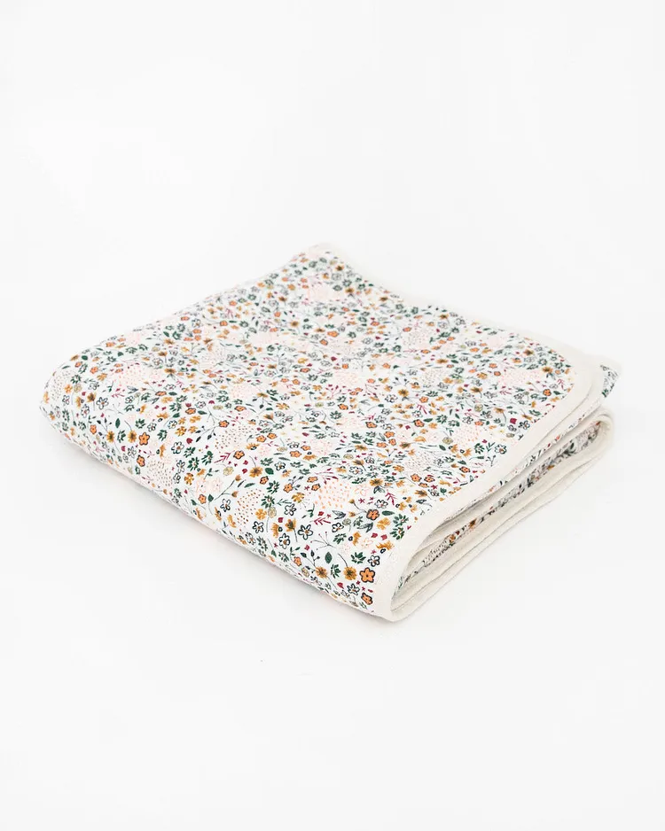 Original Cotton Muslin Quilt - Pressed Petals